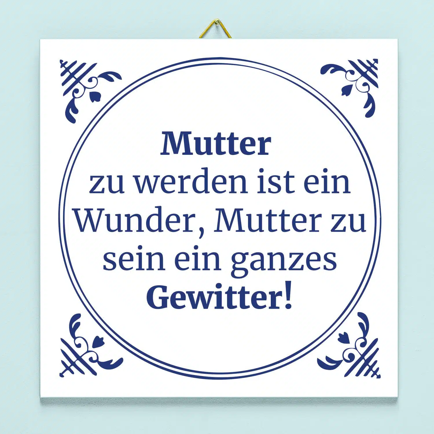 Kachel Mutter zu werden ist ein Wunder