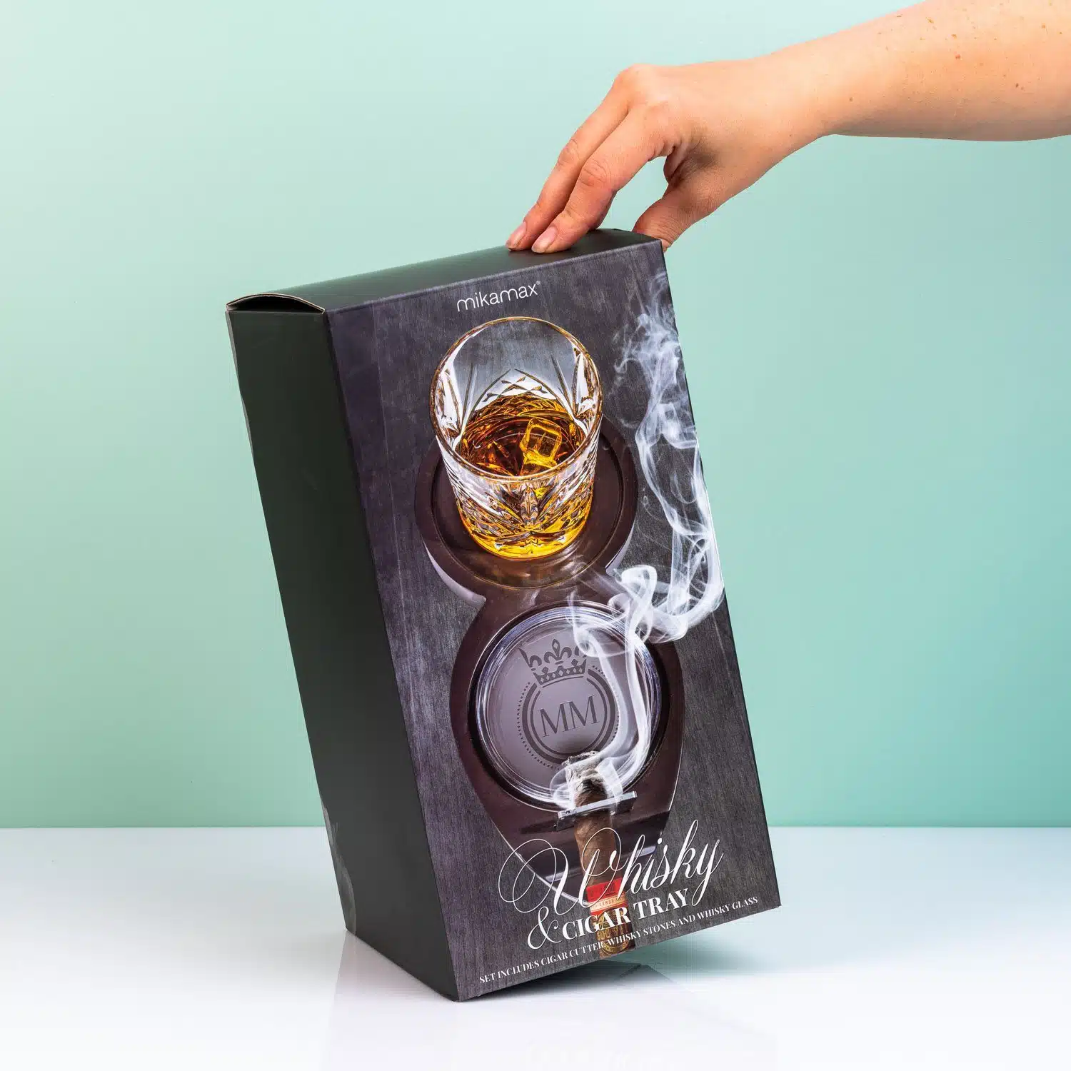 Whiskey- und Zigarren-Geschenkset