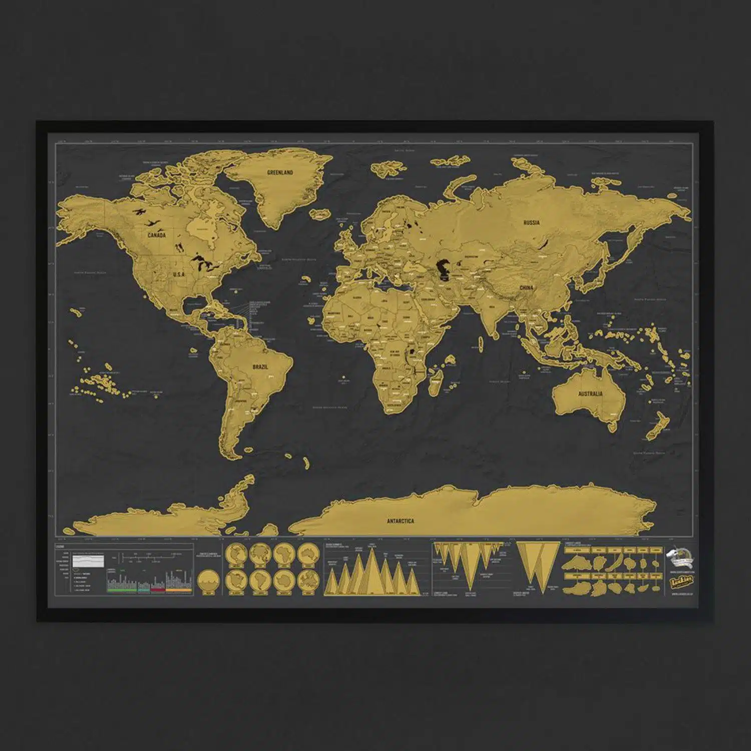 Scratch Map Deluxe Edition Rubbelweltkarte