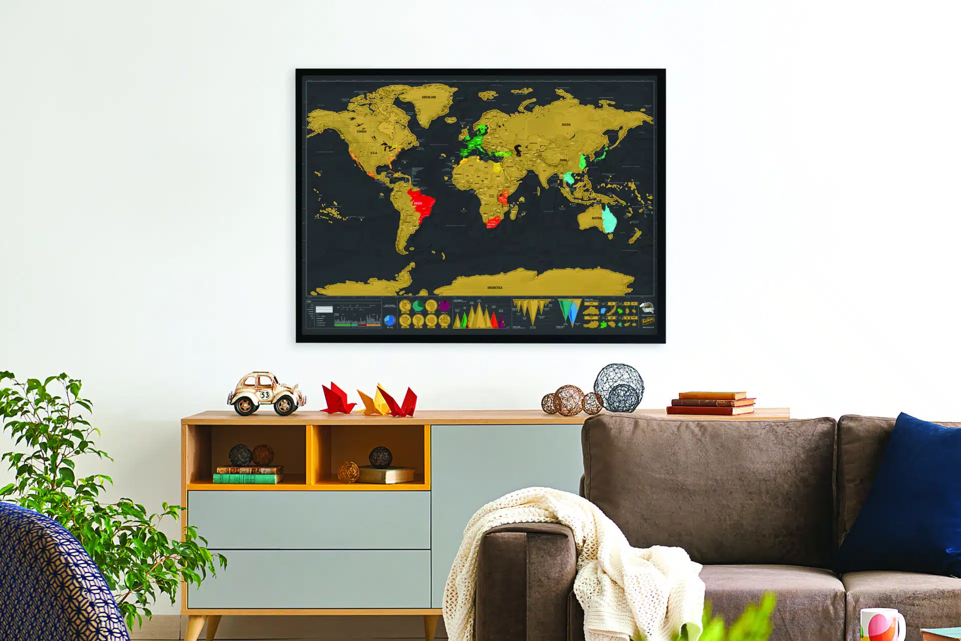 Scratch Map Deluxe Edition Rubbelweltkarte