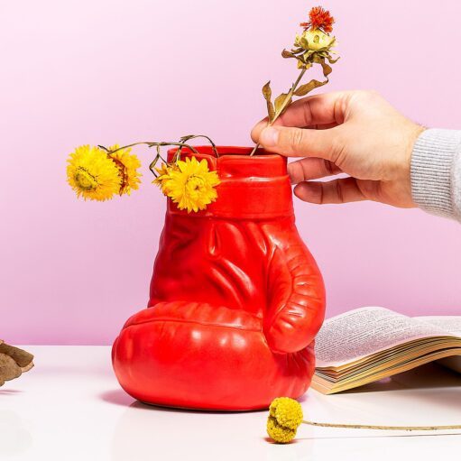 Boxhandschuh Vase