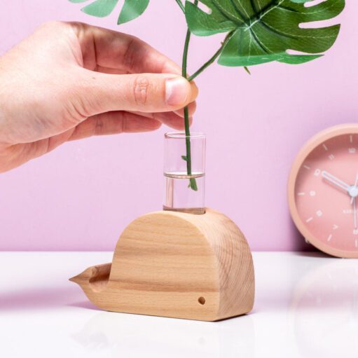 Holz-Tier-Vase