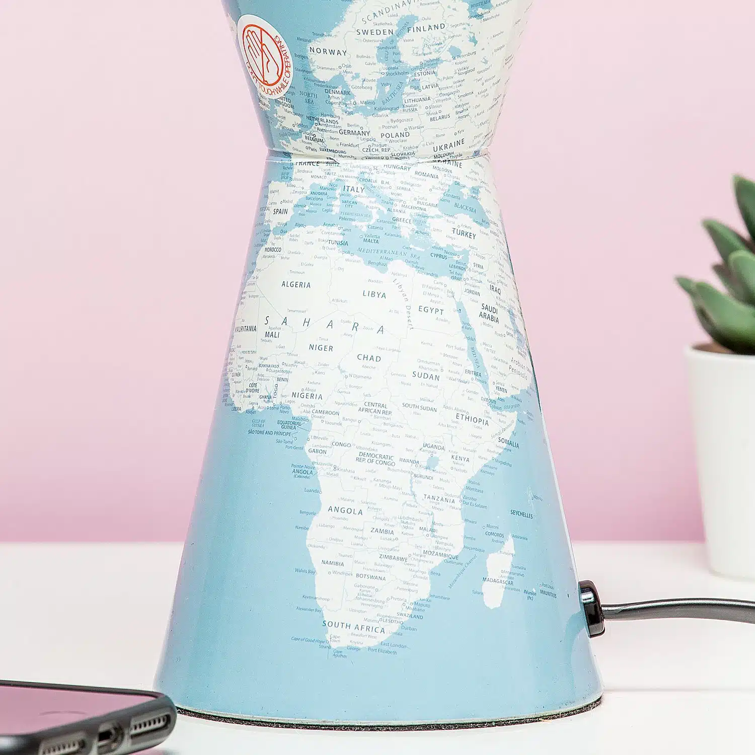 Weltkarte Bullet Lavalampe