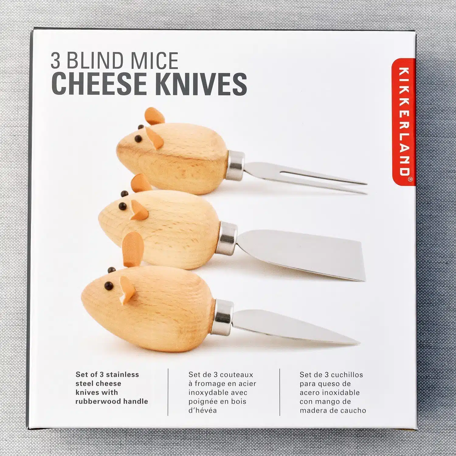 Maus Käsemesser (Set von 3)