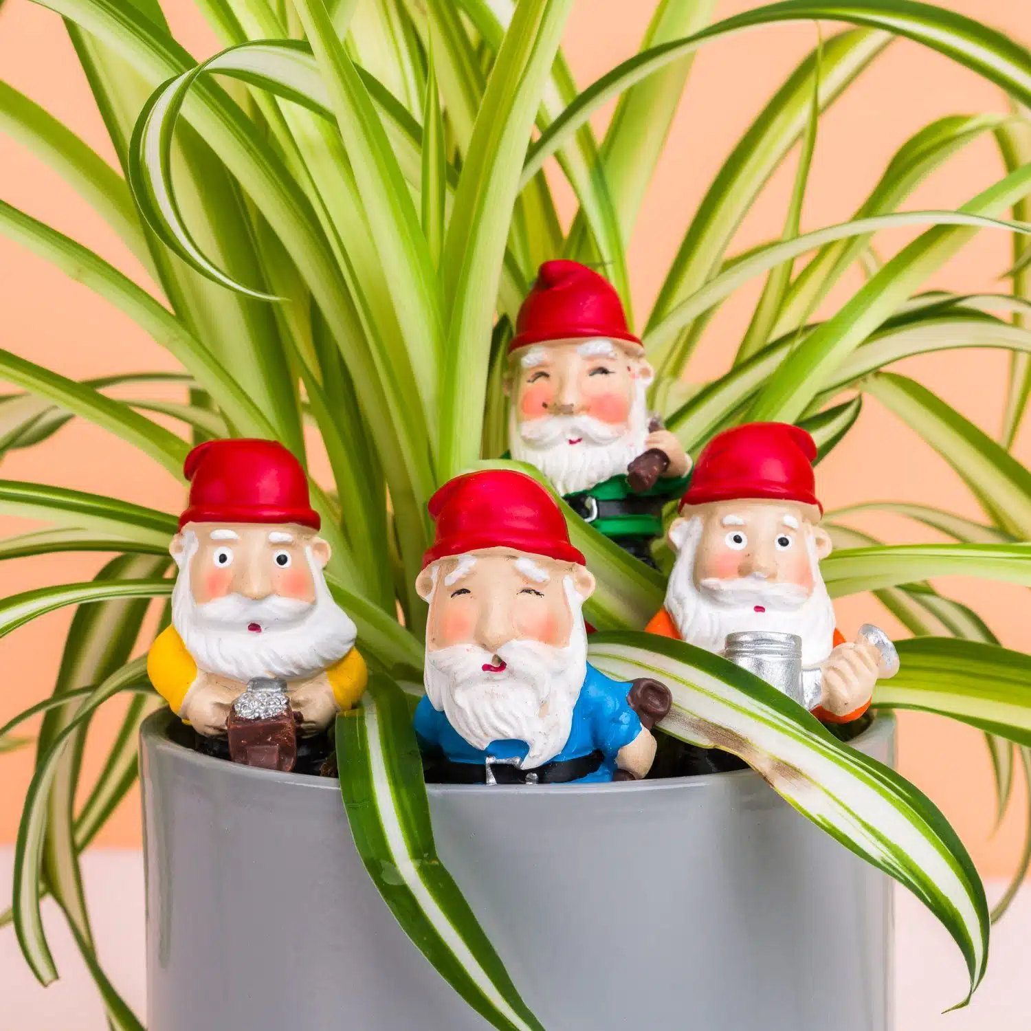 Blumentopf-Zwerge (Set von 4)