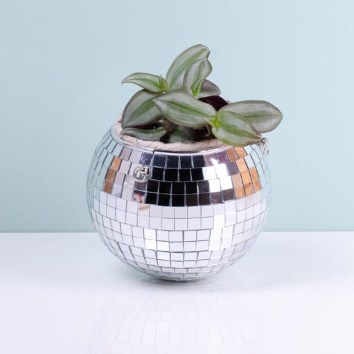 Hängender Discokugel-Blumentopf