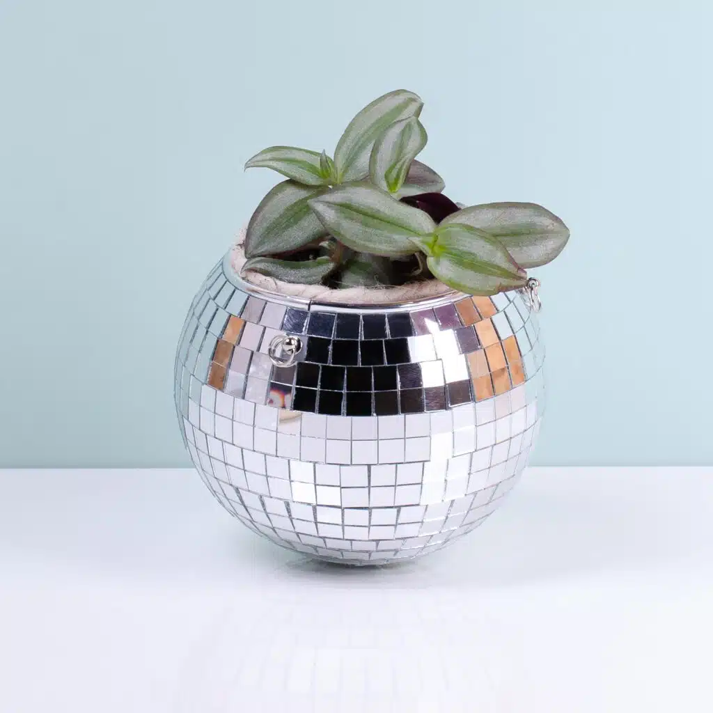 Hängender Discokugel-Blumentopf