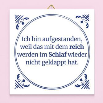 Kachel Reich werden im Schlaf