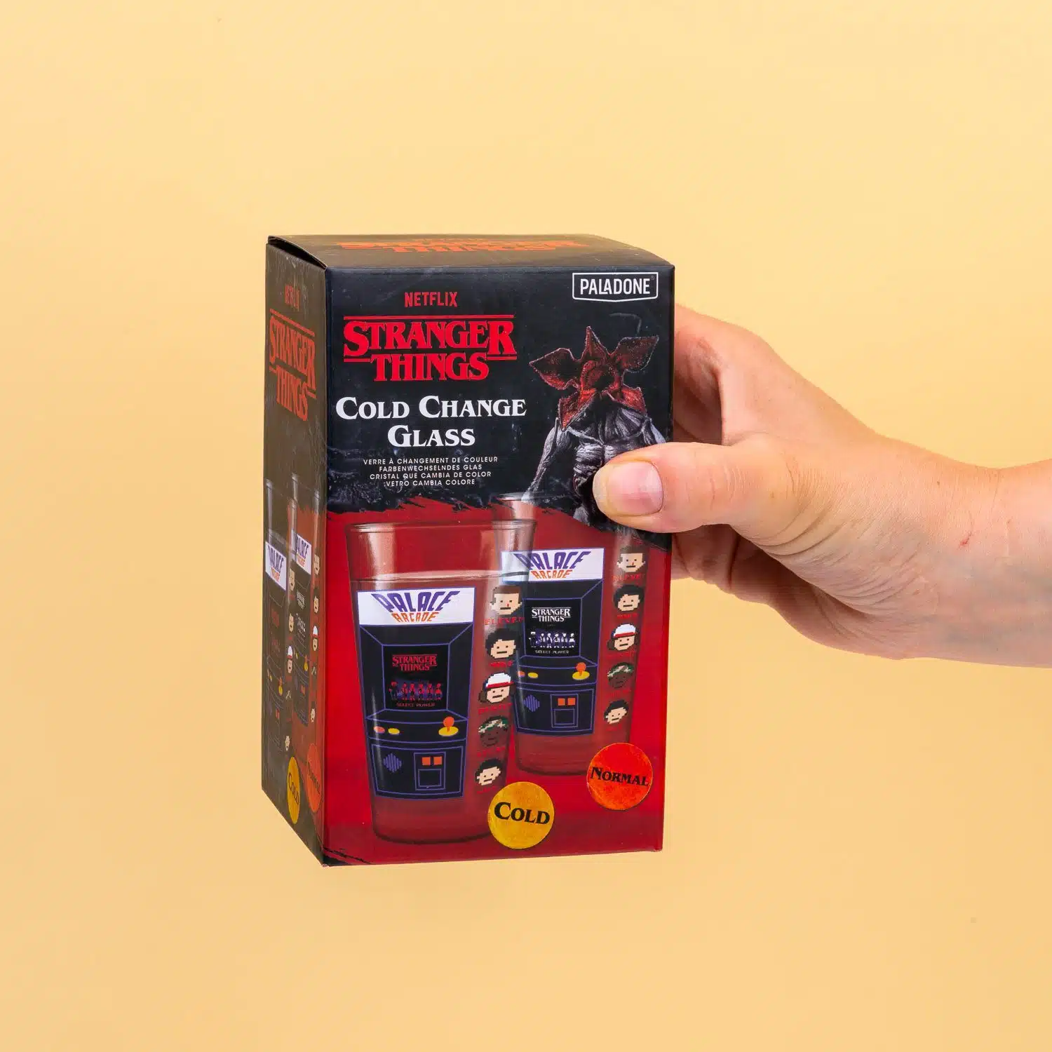 Stranger Things Arcade Kälteempfindliches Glas