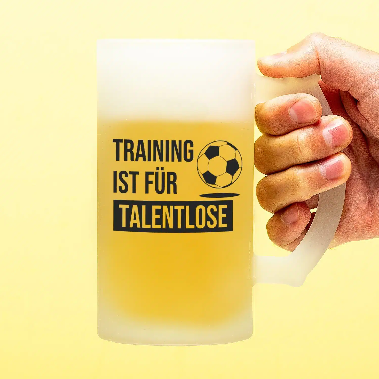 Bierkrug Training ist für Talentlose
