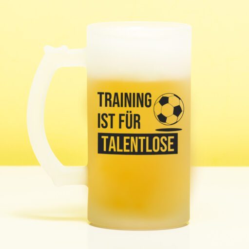 Bierkrug Training ist für Talentlose