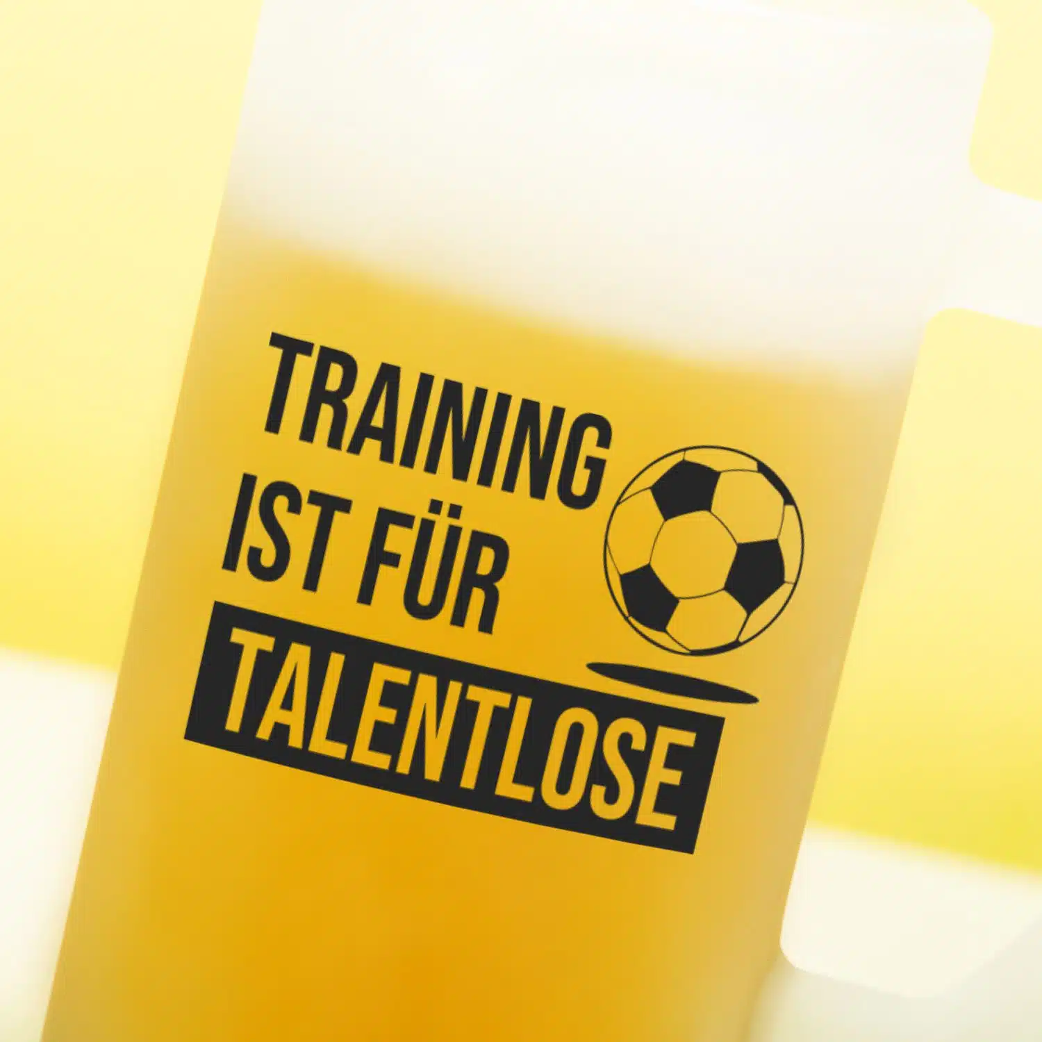 Bierkrug Training ist für Talentlose
