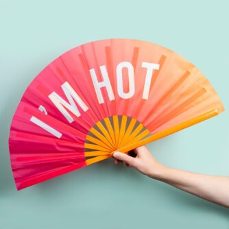 Holzfächer XXL - I’m Hot