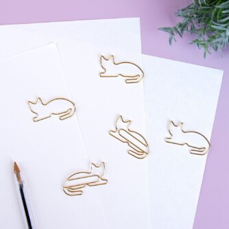 Haustier Büroklammern (Set von 5) - Katze