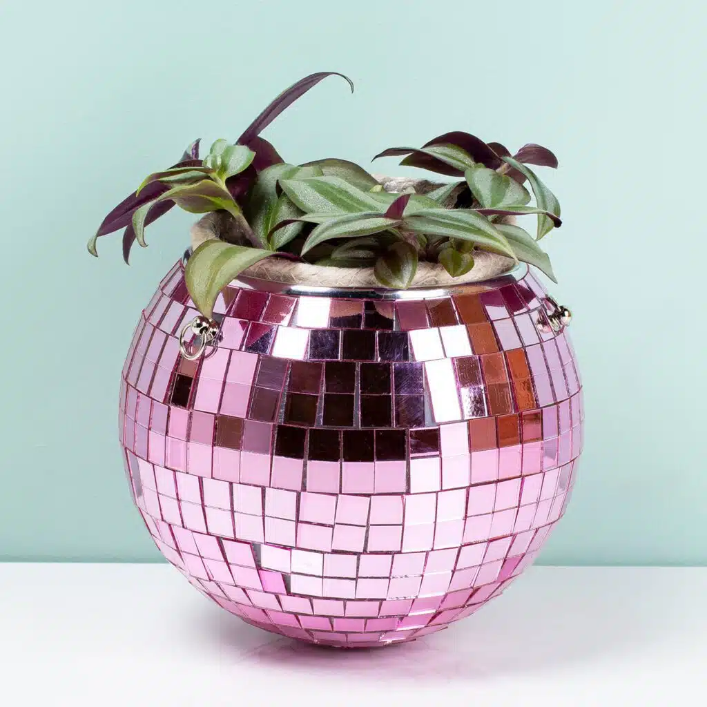 Hängender Discokugel-Blumentopf