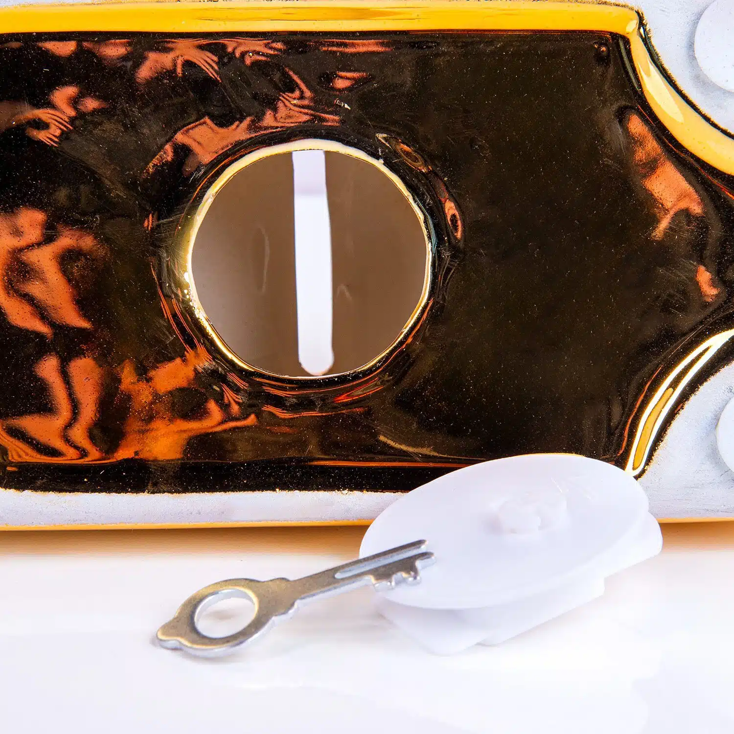 Goldbarren Spardose mit Schloss