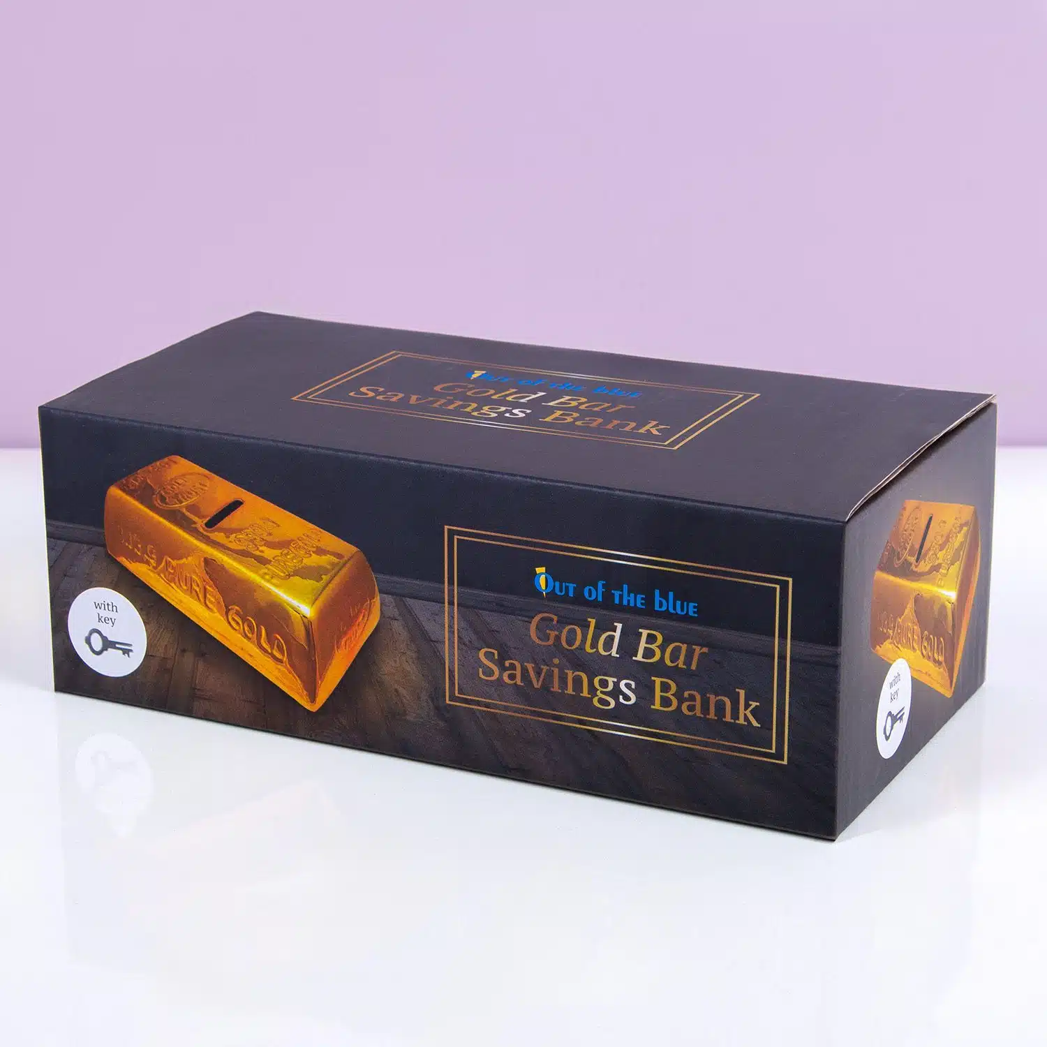 Goldbarren Spardose mit Schloss