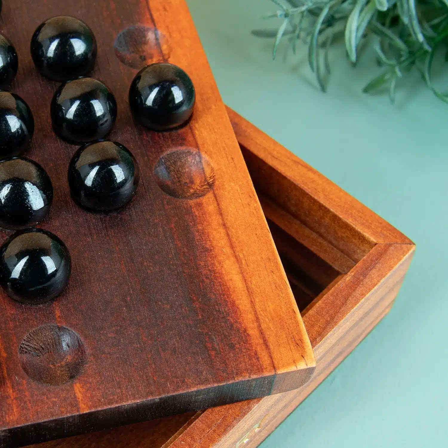 Holz Solitaire Spiel