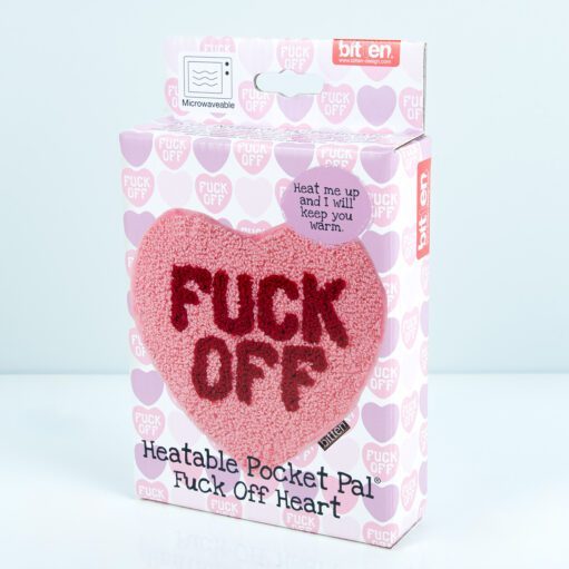 Fuck Off Herz Wärmekissen
