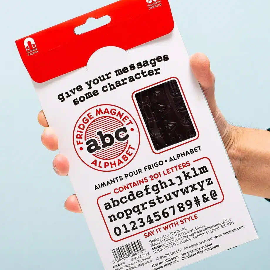 Buchstabenmagnete (Set von 201)