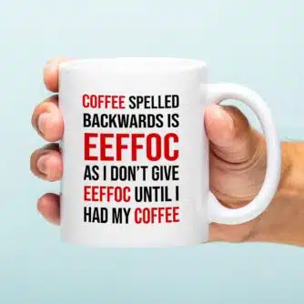 Tasse Coffee Spelled Backwards