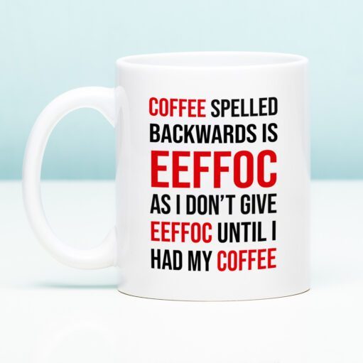 Tasse Coffee Spelled Backwards