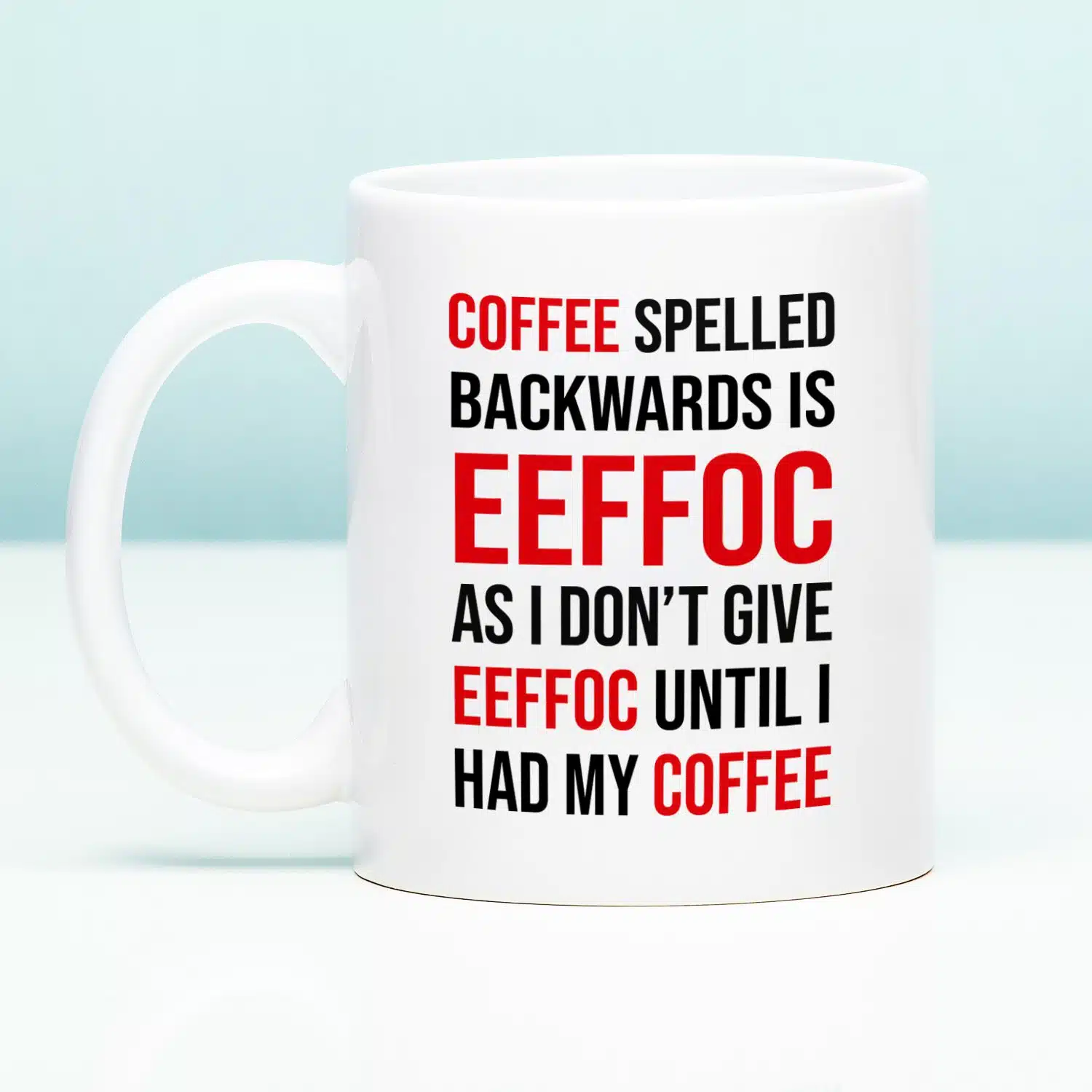 Tasse Coffee Spelled Backwards