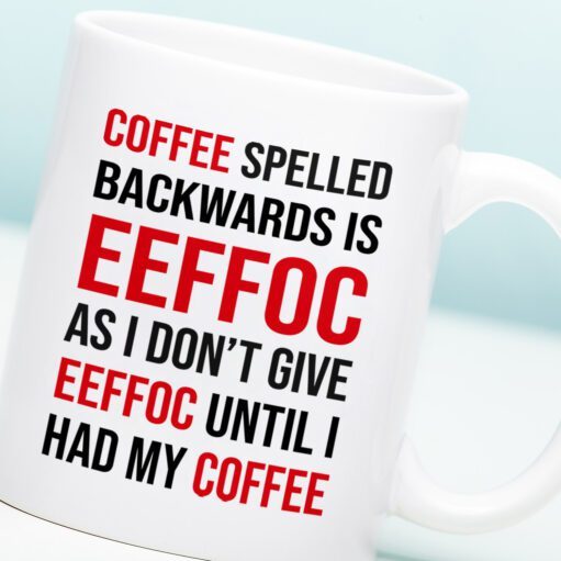 Tasse Coffee Spelled Backwards