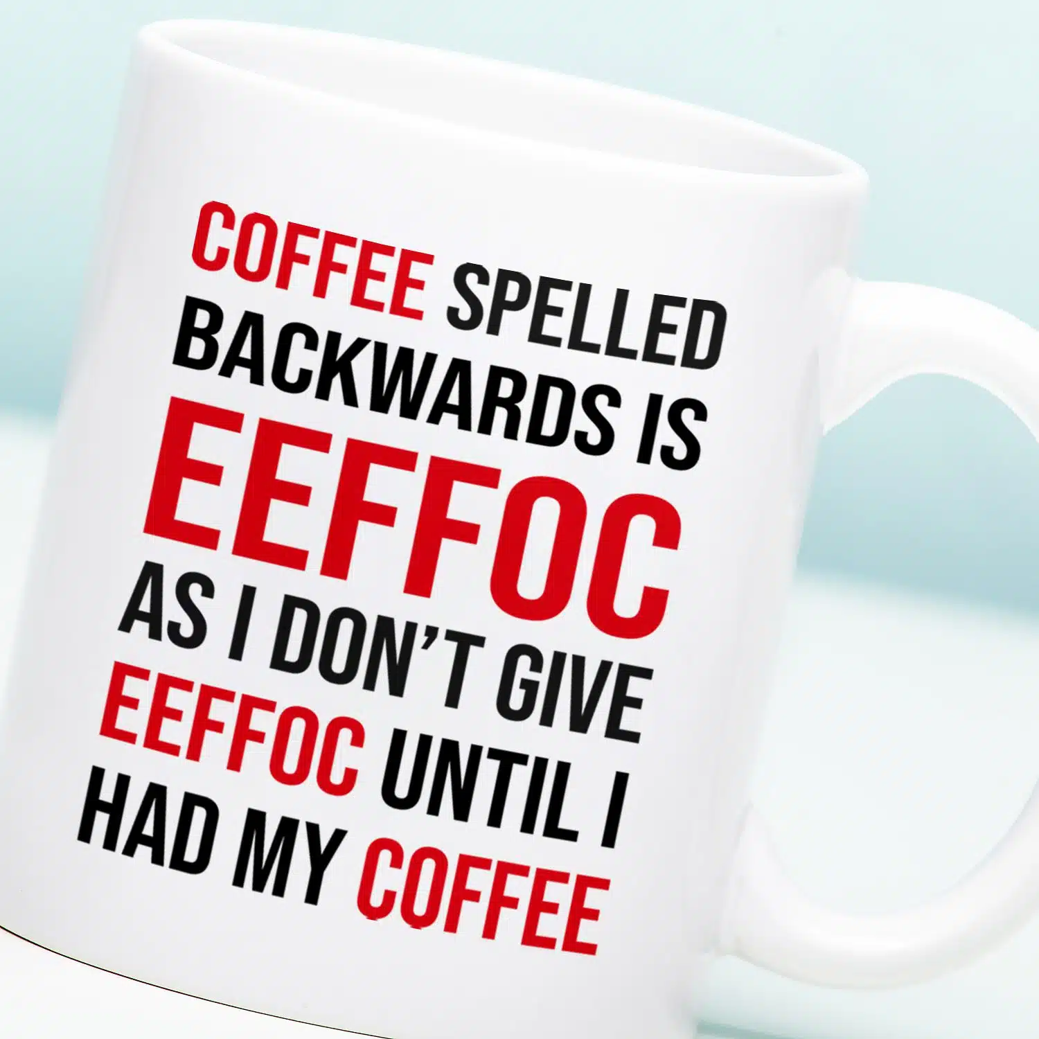 Tasse Coffee Spelled Backwards