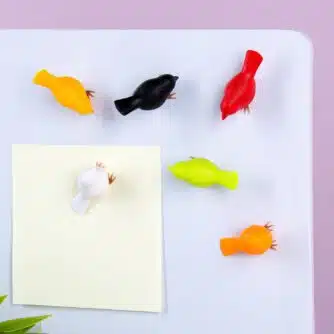 Spatzen-Magnete - Kräftige Farben