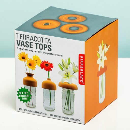 Terrakotta-Vasenkragen (Set aus 3)