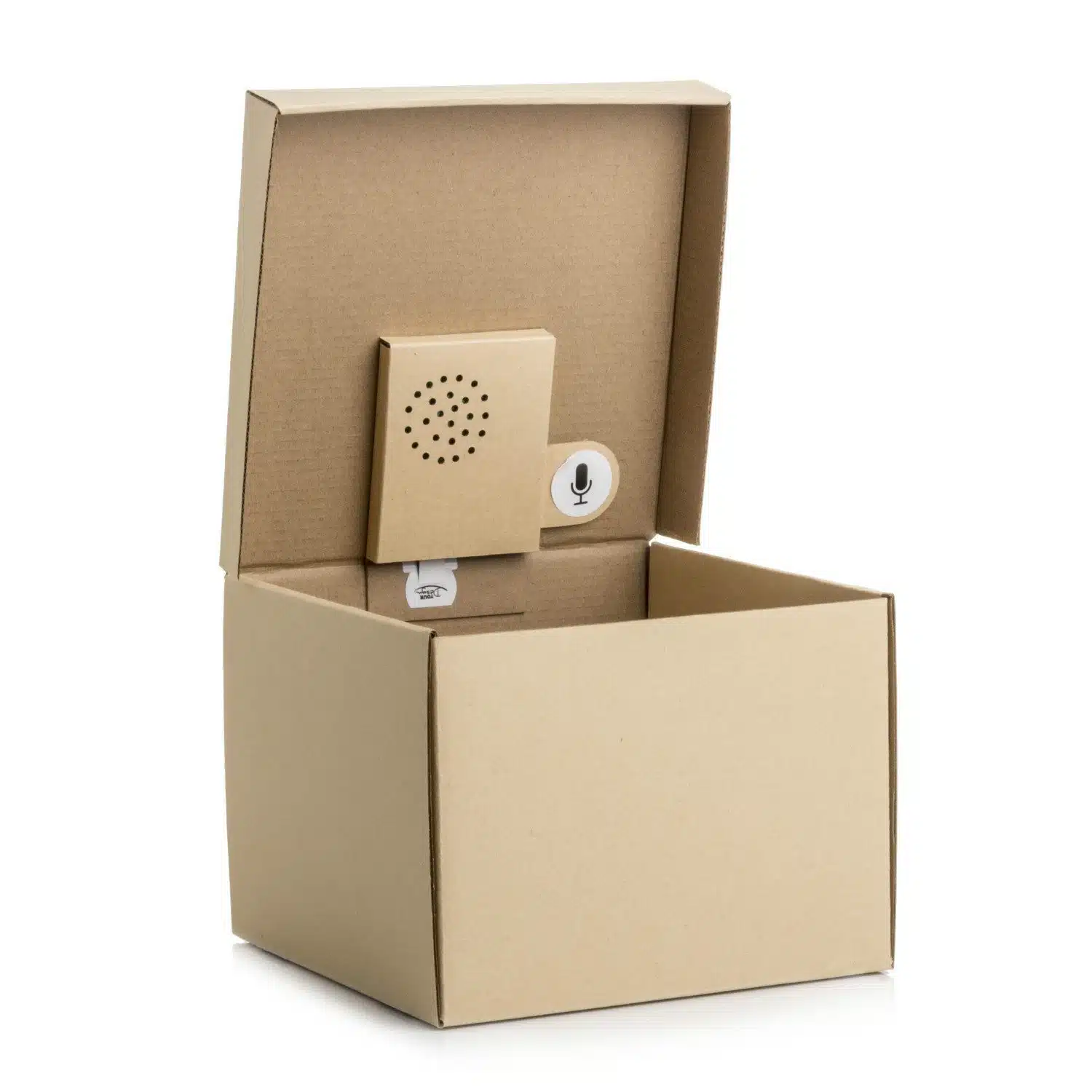 Geschenkverpackung mit Aufnahmegerät