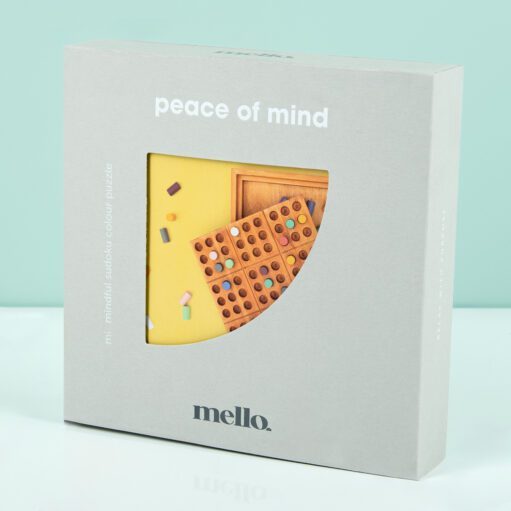 Houten Sudoku Spiel mit Farben