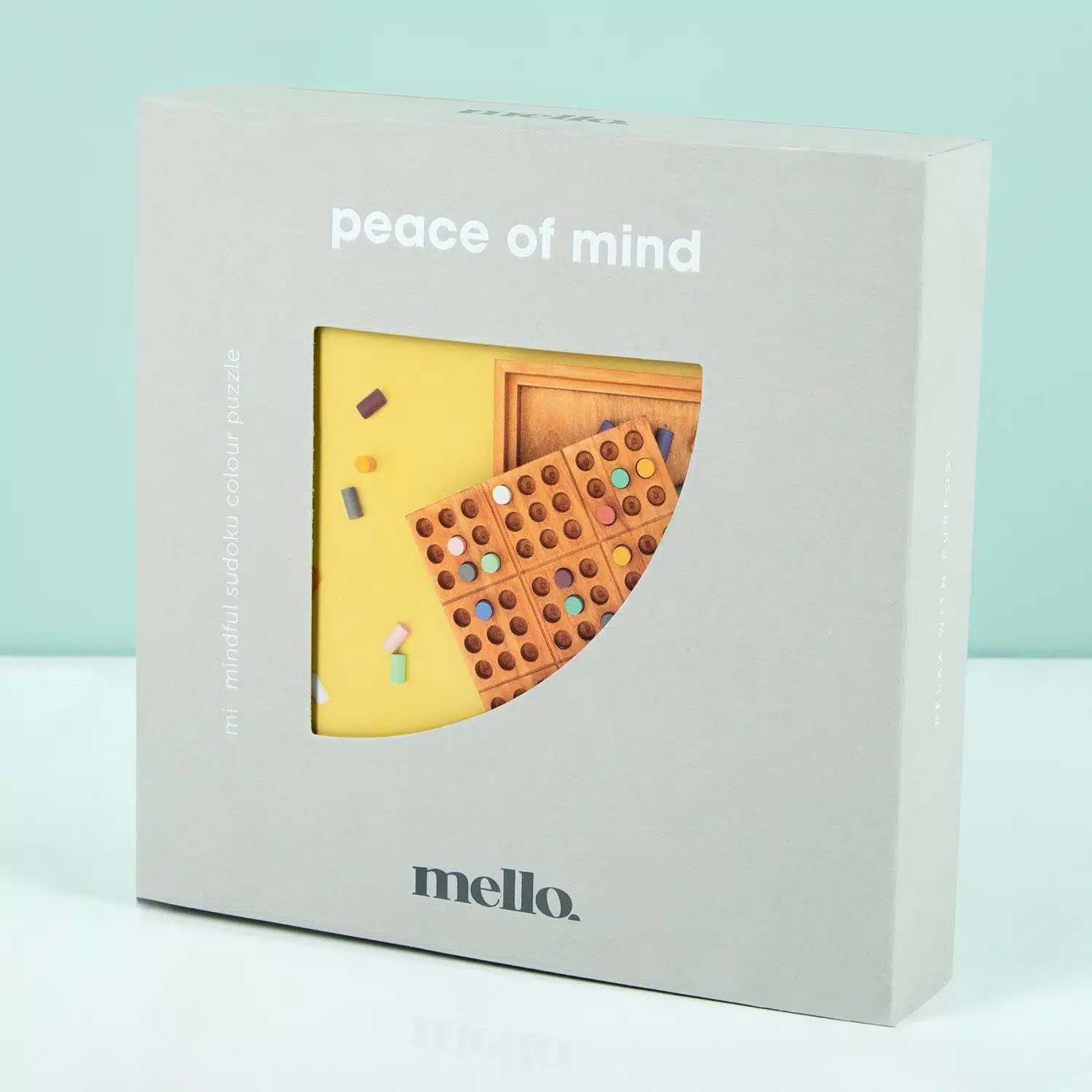 Houten Sudoku Spiel mit Farben