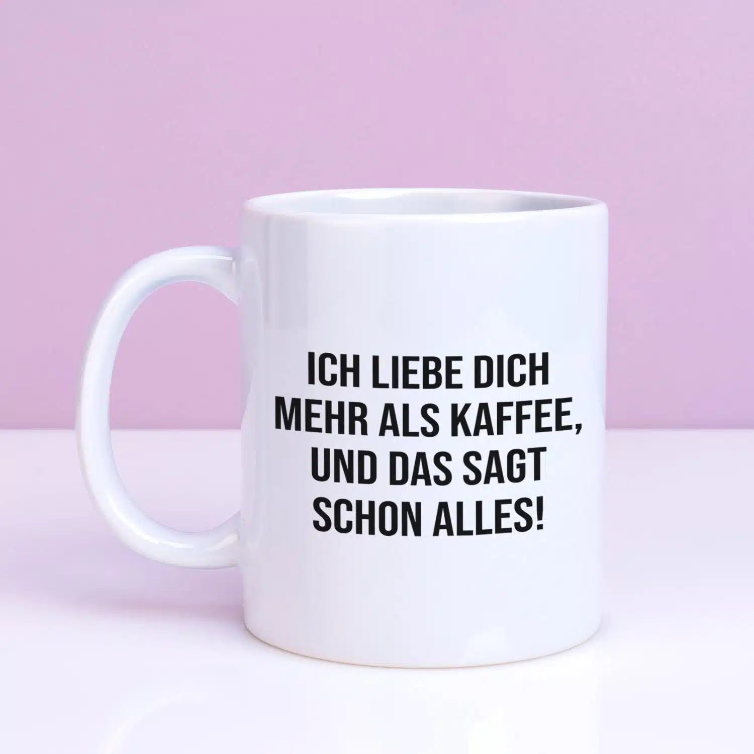 Tasse Ich liebe dich mehr als Kaffee