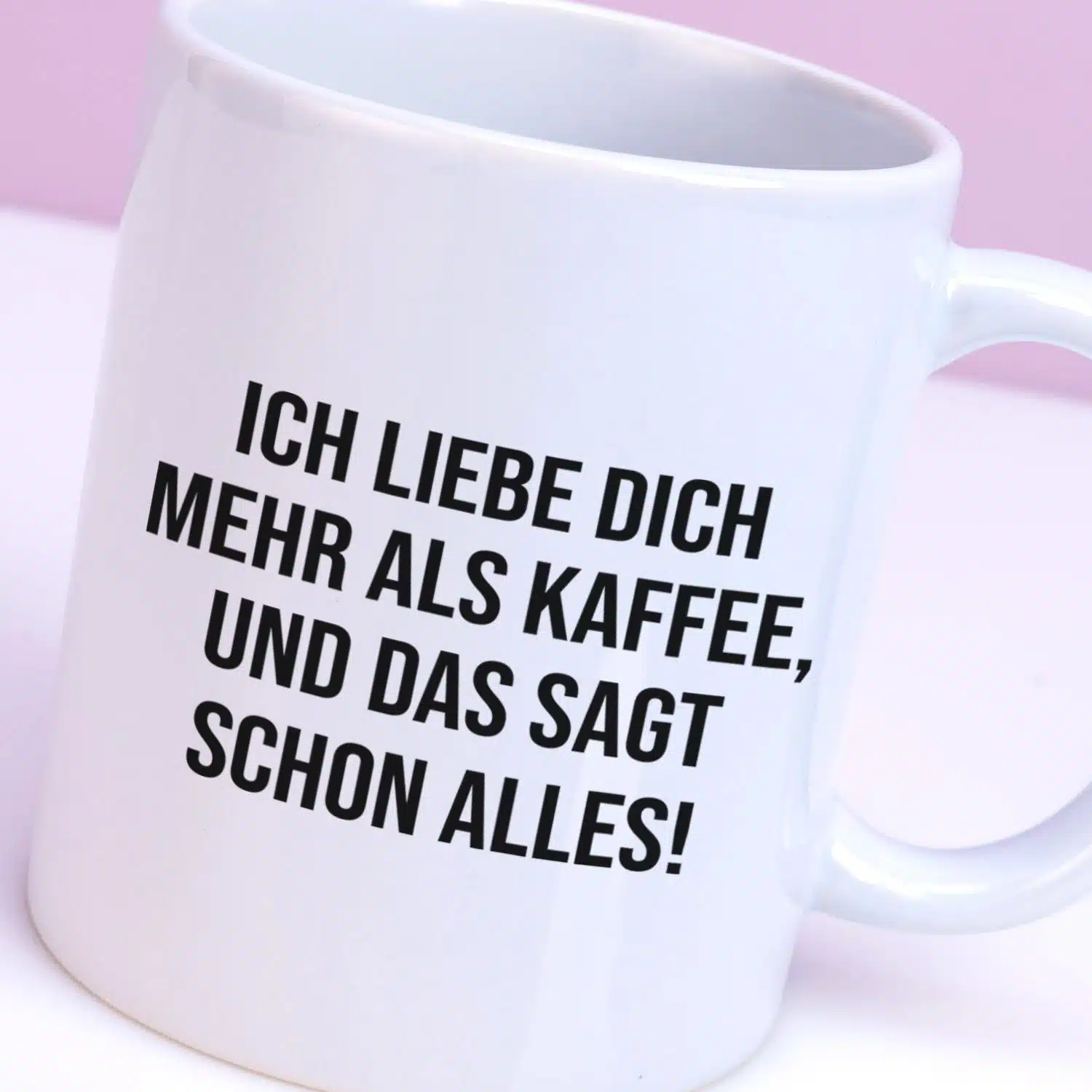Tasse Ich liebe dich mehr als Kaffee