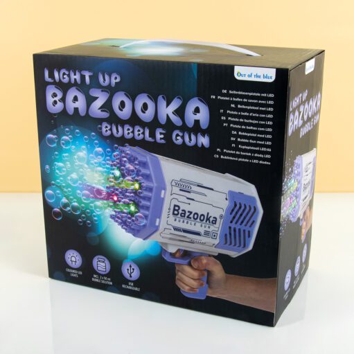 Bazooka Seifenblasenpistole mit LED-Beleuchtung