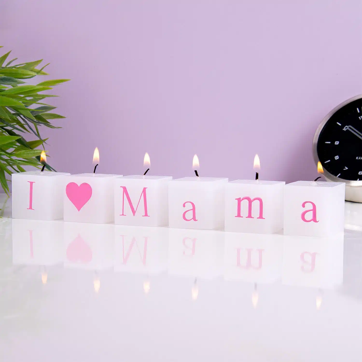 I Love Mama Kerzen (Set von 6)