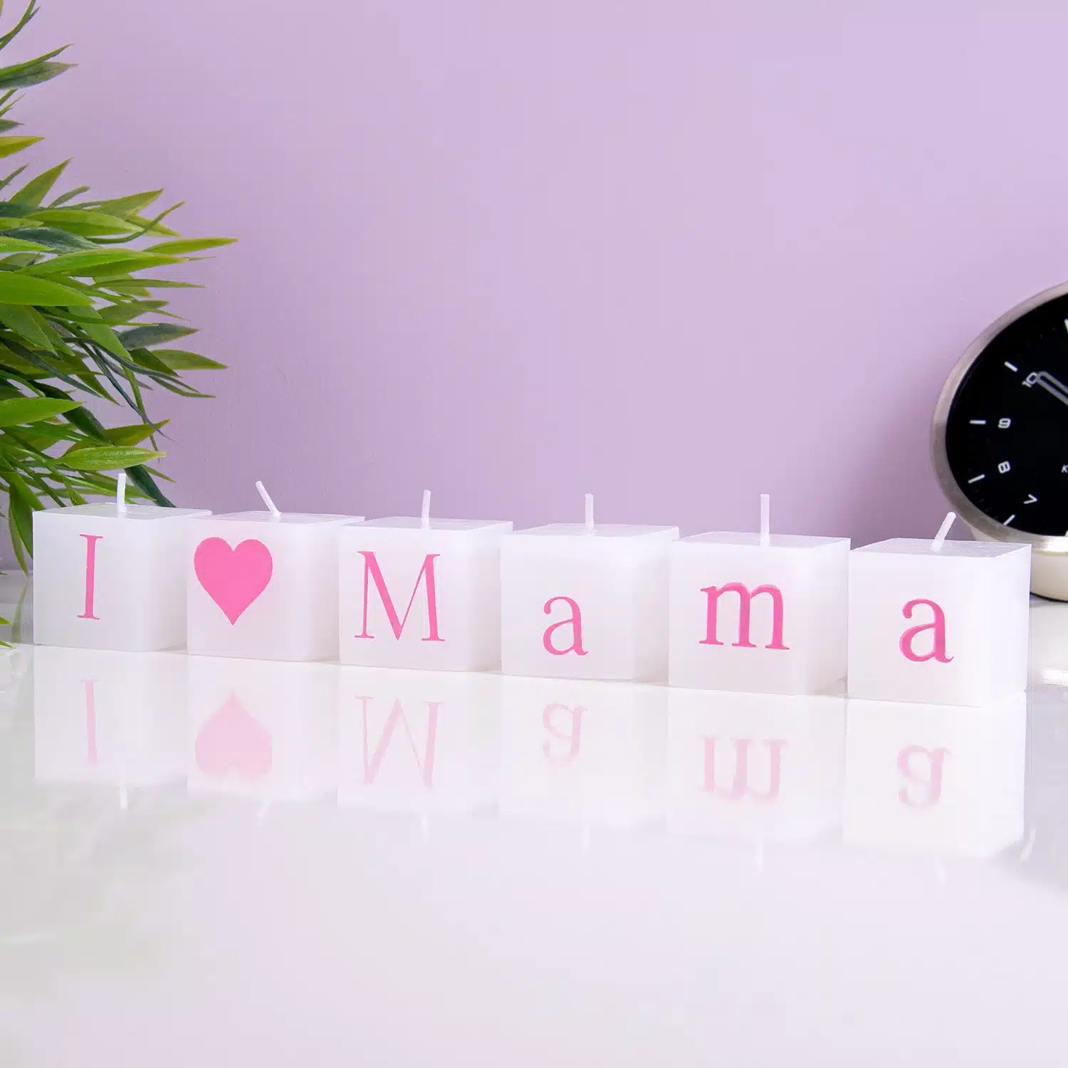 I Love Mama Kerzen (Set von 6)