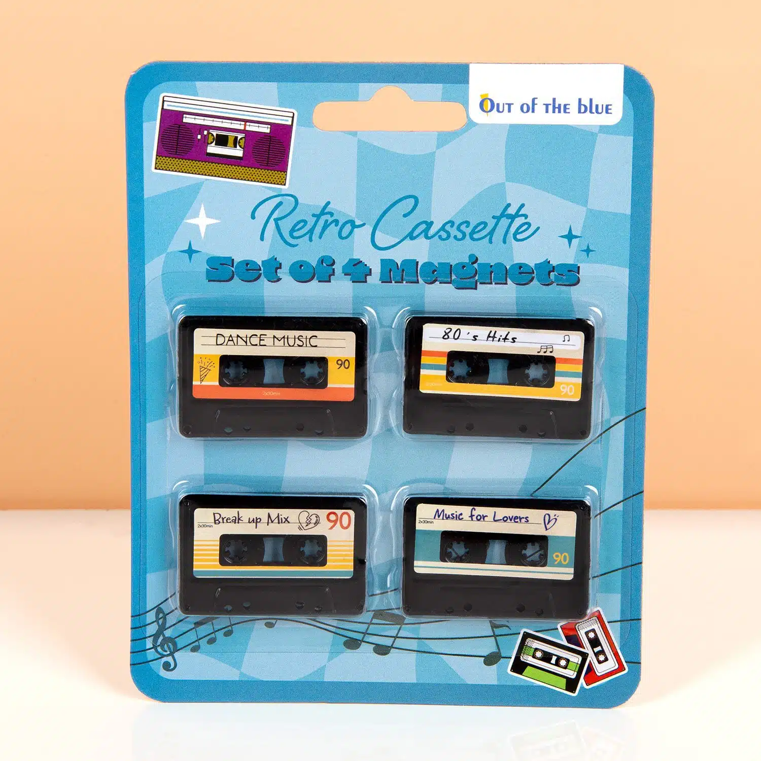 Kassette-Magnete (Set von 4)