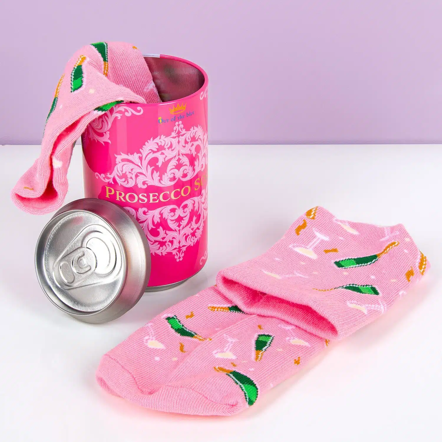 Prosecco-Socken in Dose