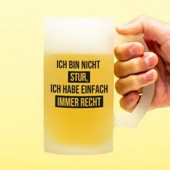 Bierkrug Ich bin nicht stur