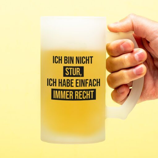 Bierkrug Ich bin nicht stur