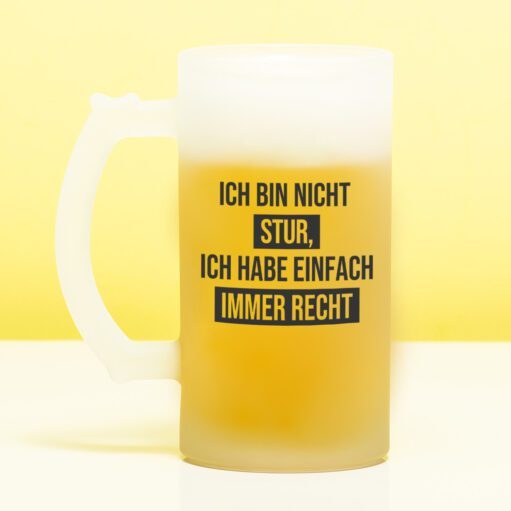 Bierkrug Ich bin nicht stur