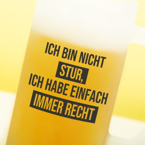 Bierkrug Ich bin nicht stur