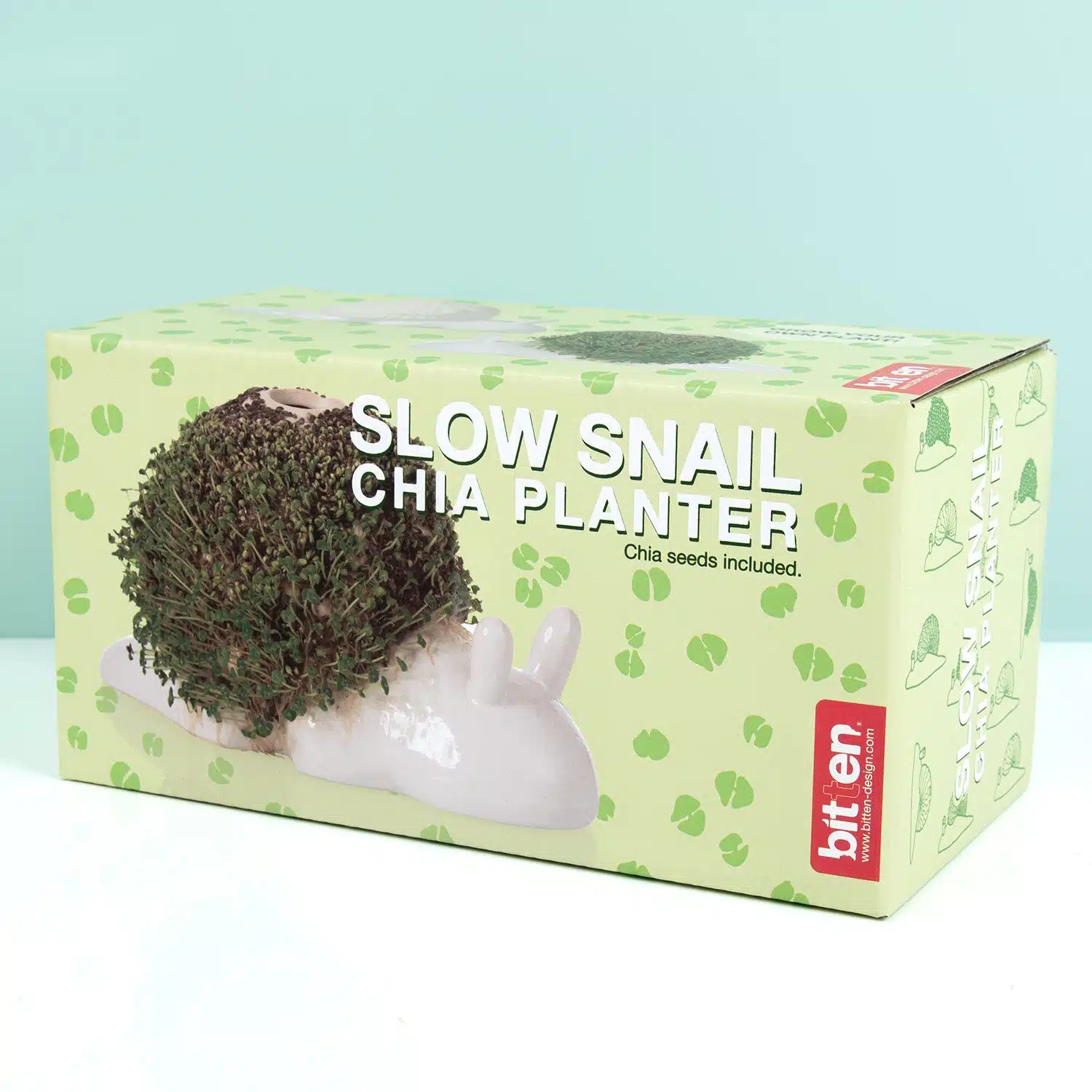 Schnecken-Blumentopf mit Samen