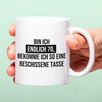 Tasse Endlich ist mein Geburtstag - 70 Jahre