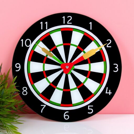 Dartscheiben-Uhr