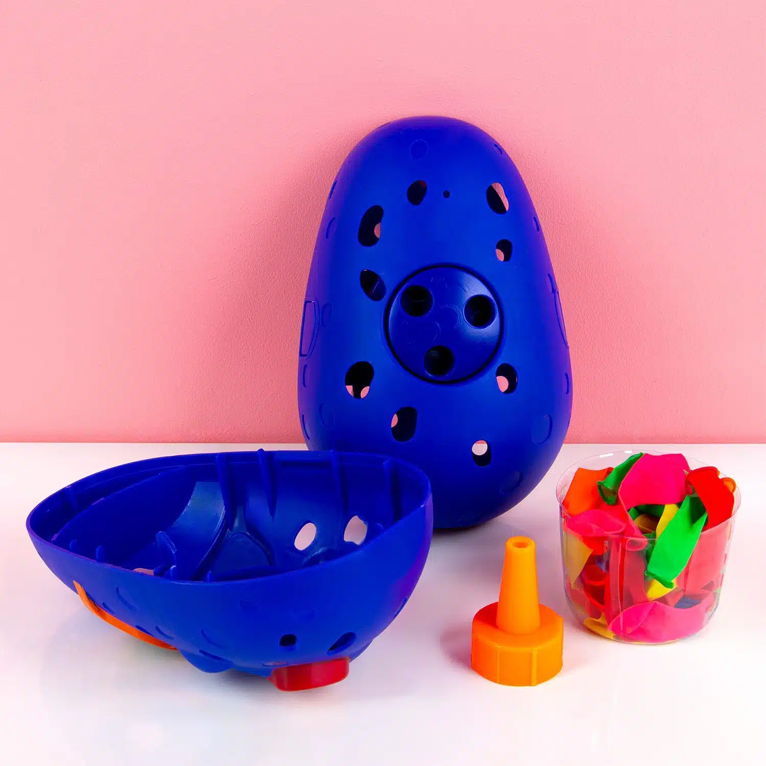 Wasserballon-Wurfspiel mit Timer