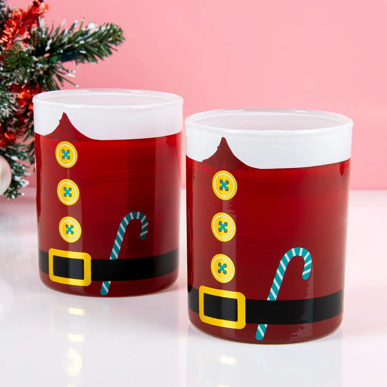 Weihnachtsmann-Whiskeyglas (Set von 2)